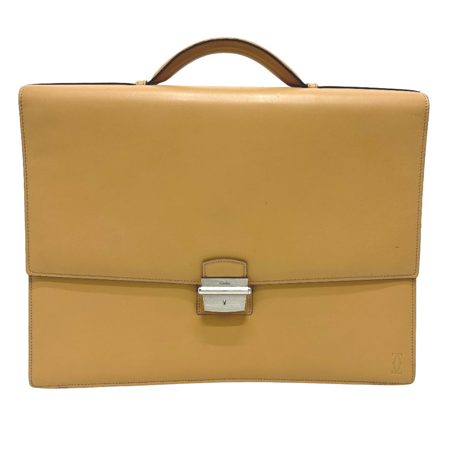 Cartier Luxury Leather Tote Bag with Accessories