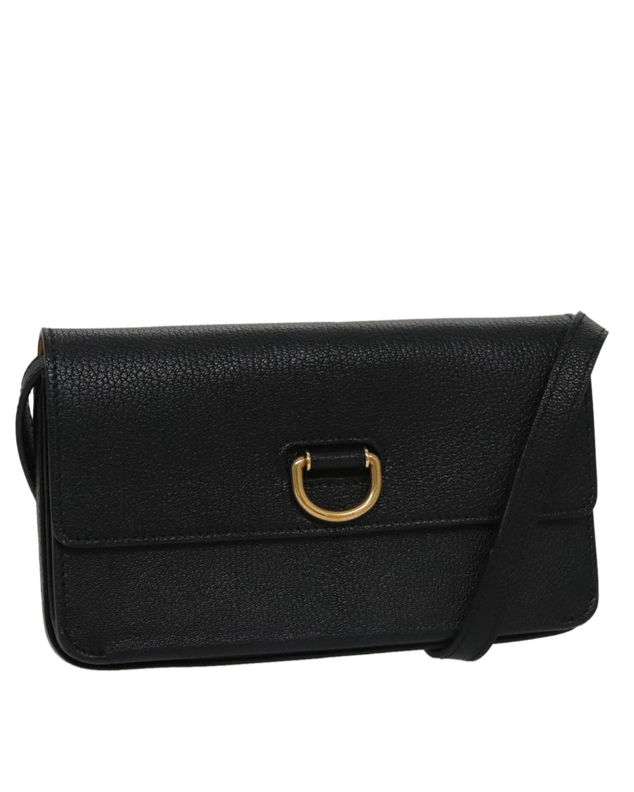 Burberry Leather Shoulder Bag with Adjustable Strap