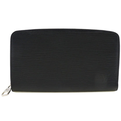 Louis Vuitton Black Leather Zippy Organizer