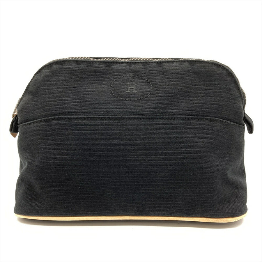 Hermes Canvas Cosmetic Clutch Bag