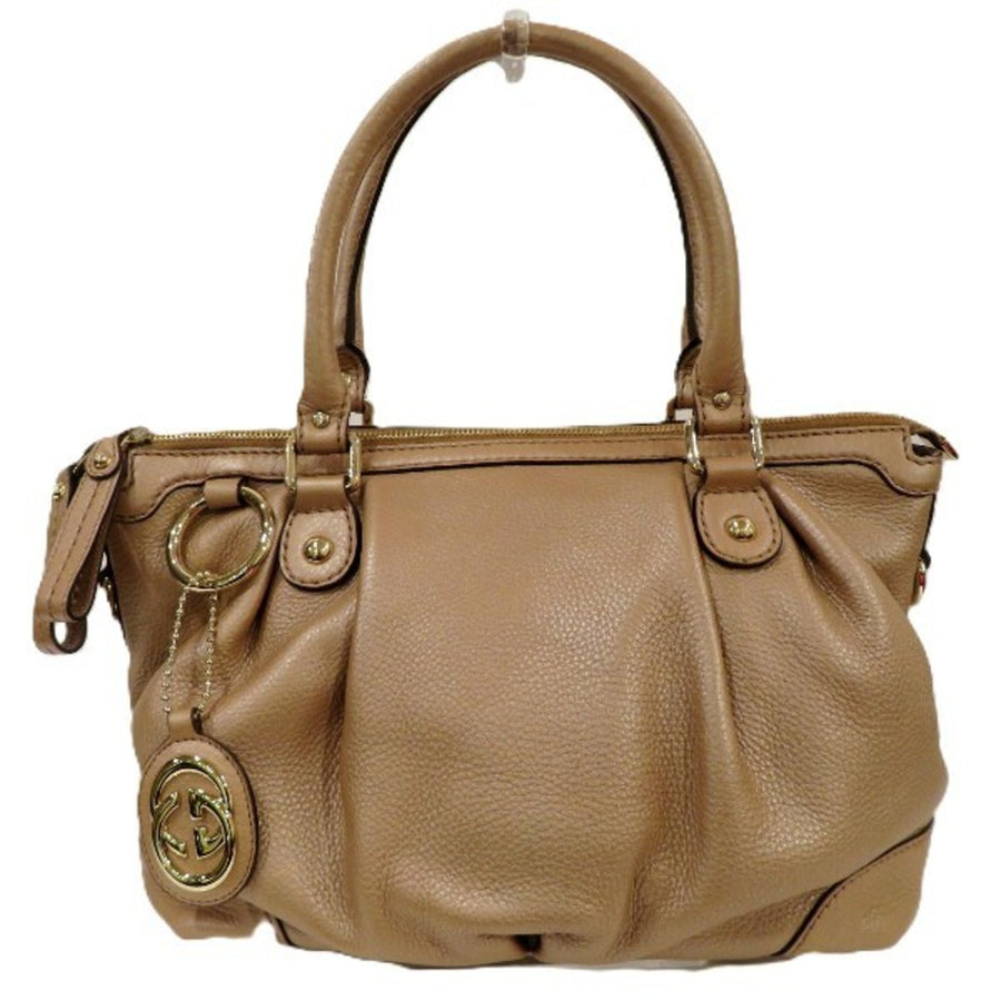 Gucci Pebbled Leather Shoulder Bag