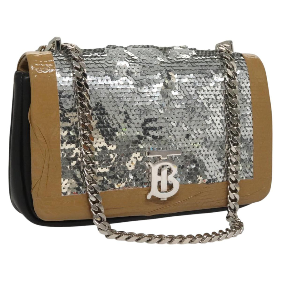 Burberry Sequin Shoulder Bag Chain Strap
