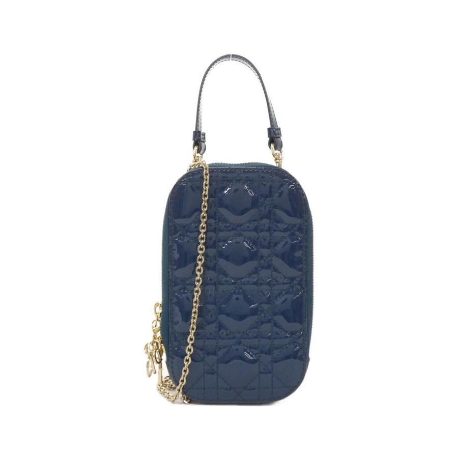 Dior Patent Leather Quilted Clutch