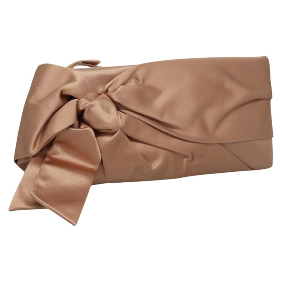 Valentino Bow Detail Satin Clutch