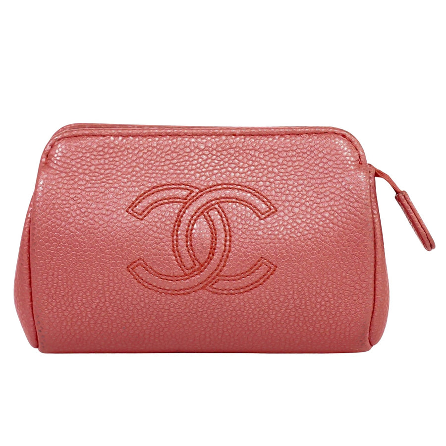 Chanel Caviar Leather Clutch Bag