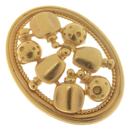 Dior Gold Gold Plated Brooch