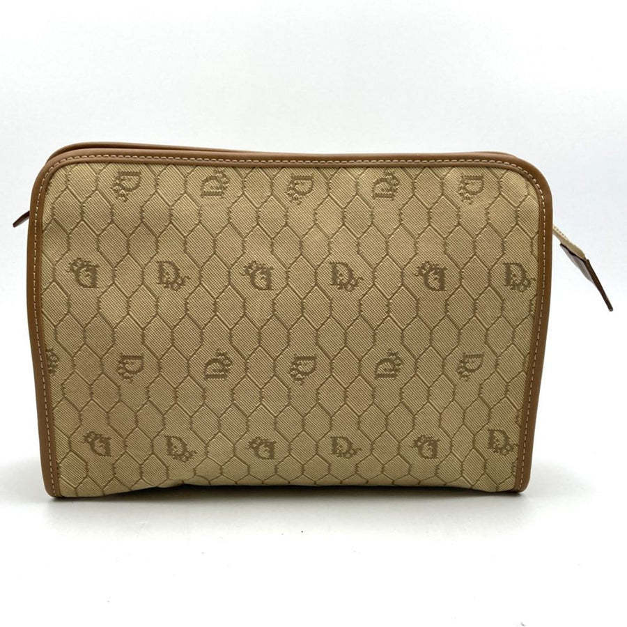 Dior Canvas Honeycomb Shoulder Bag with Minor Wear