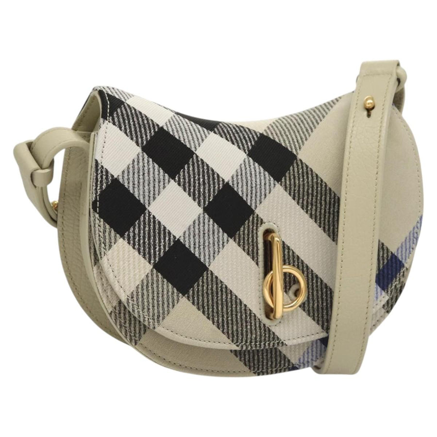 Burberry Canvas Shoulder Bag with Adjustable Strap