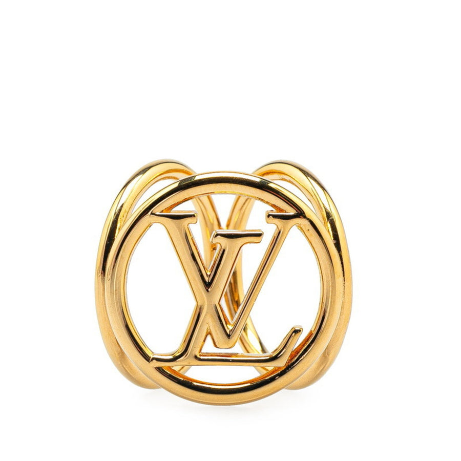 Louis Vuitton Gold Plated Luxury Key Charm with Slight Scratches