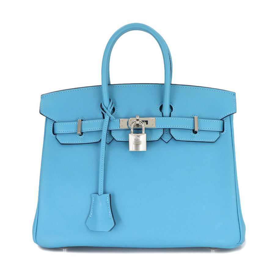Hermes Leather Birkin Bag with Clochette Dust Bag Key Padlock