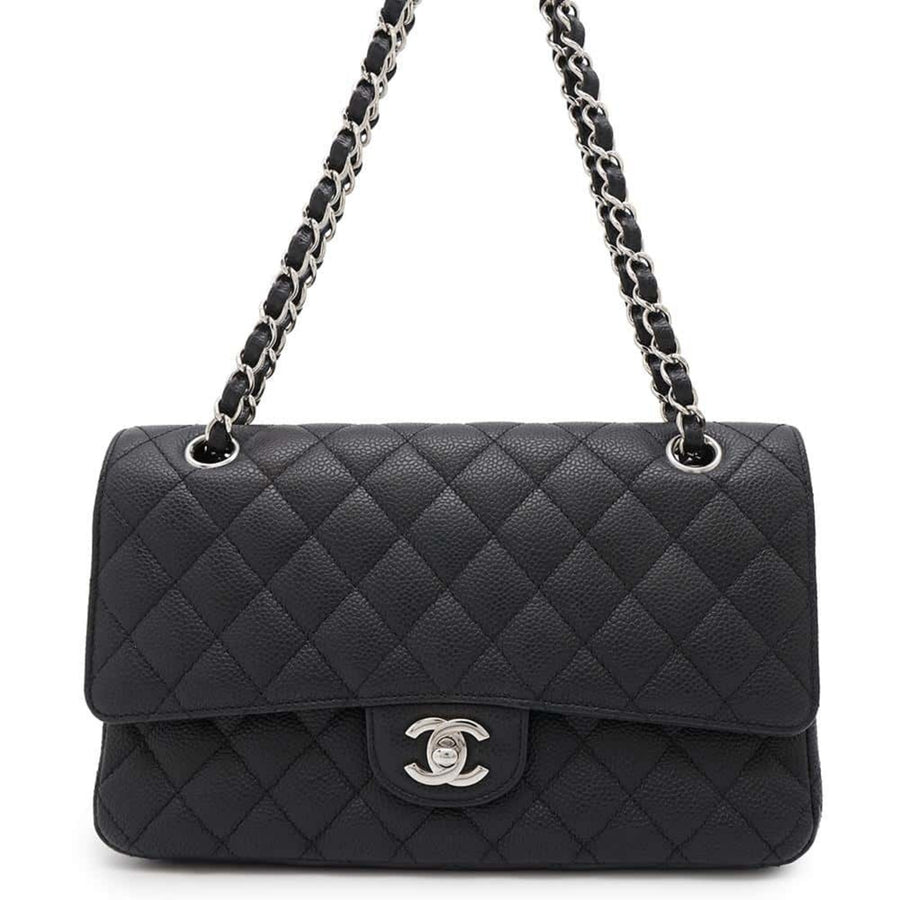 Chanel Timeless Leather Crossbody Bag with Guarantee Card