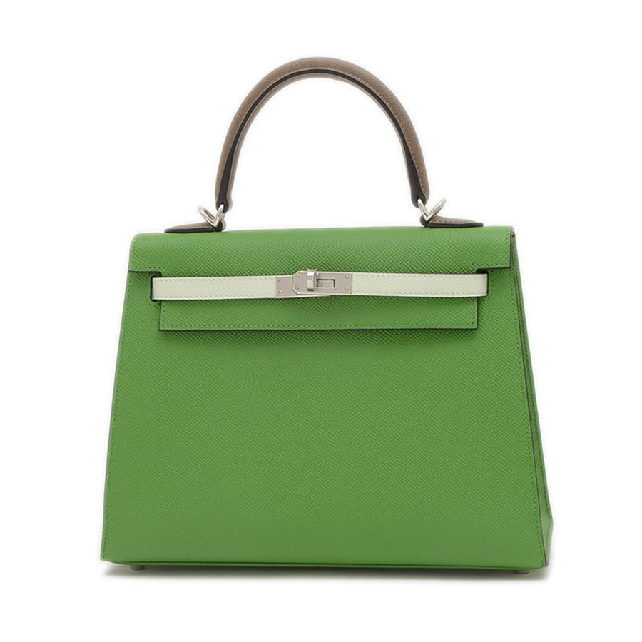 Hermes Luxurious Leather Handbag with Box and Accessories