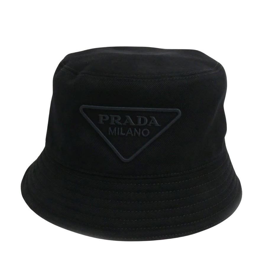 Prada Cotton Bucket Hat with Minor Scuff and Crease