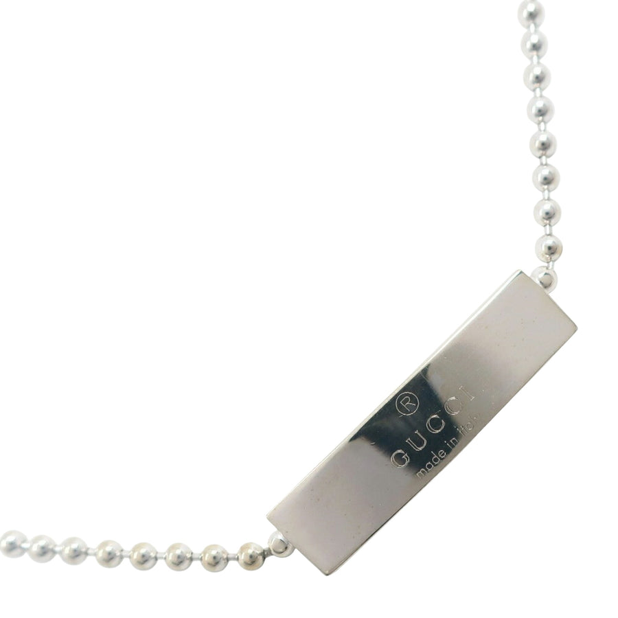 Gucci Silver Necklace with Slight Scratches in Good Condition