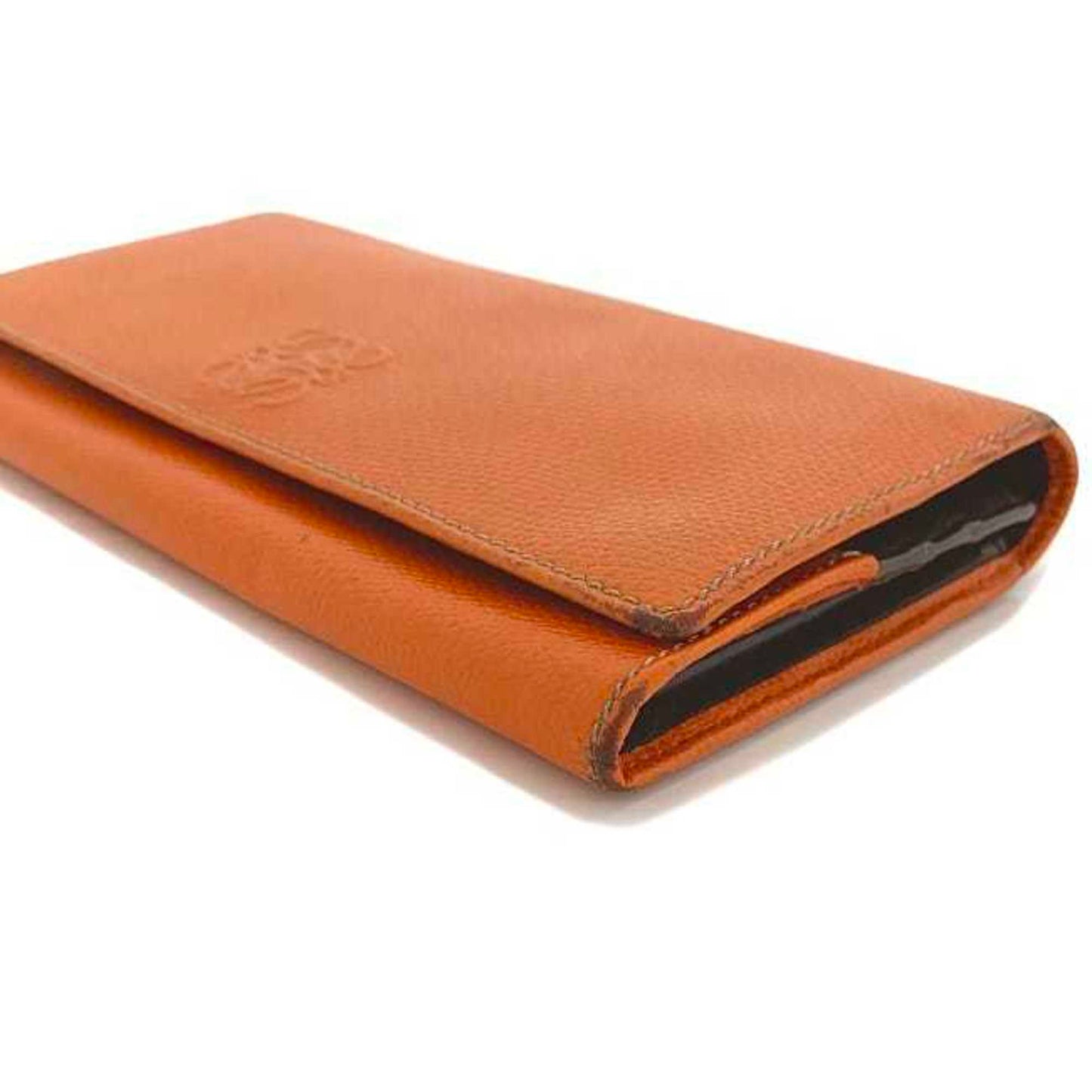 Loewe Orange Leather Wallet