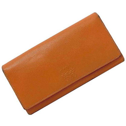 Loewe Orange Leather Wallet