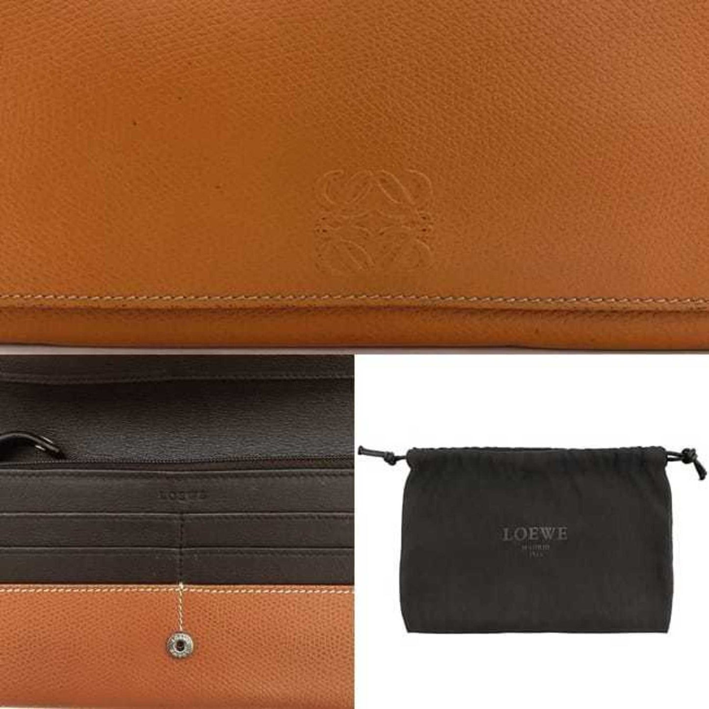 Loewe Orange Leather Wallet