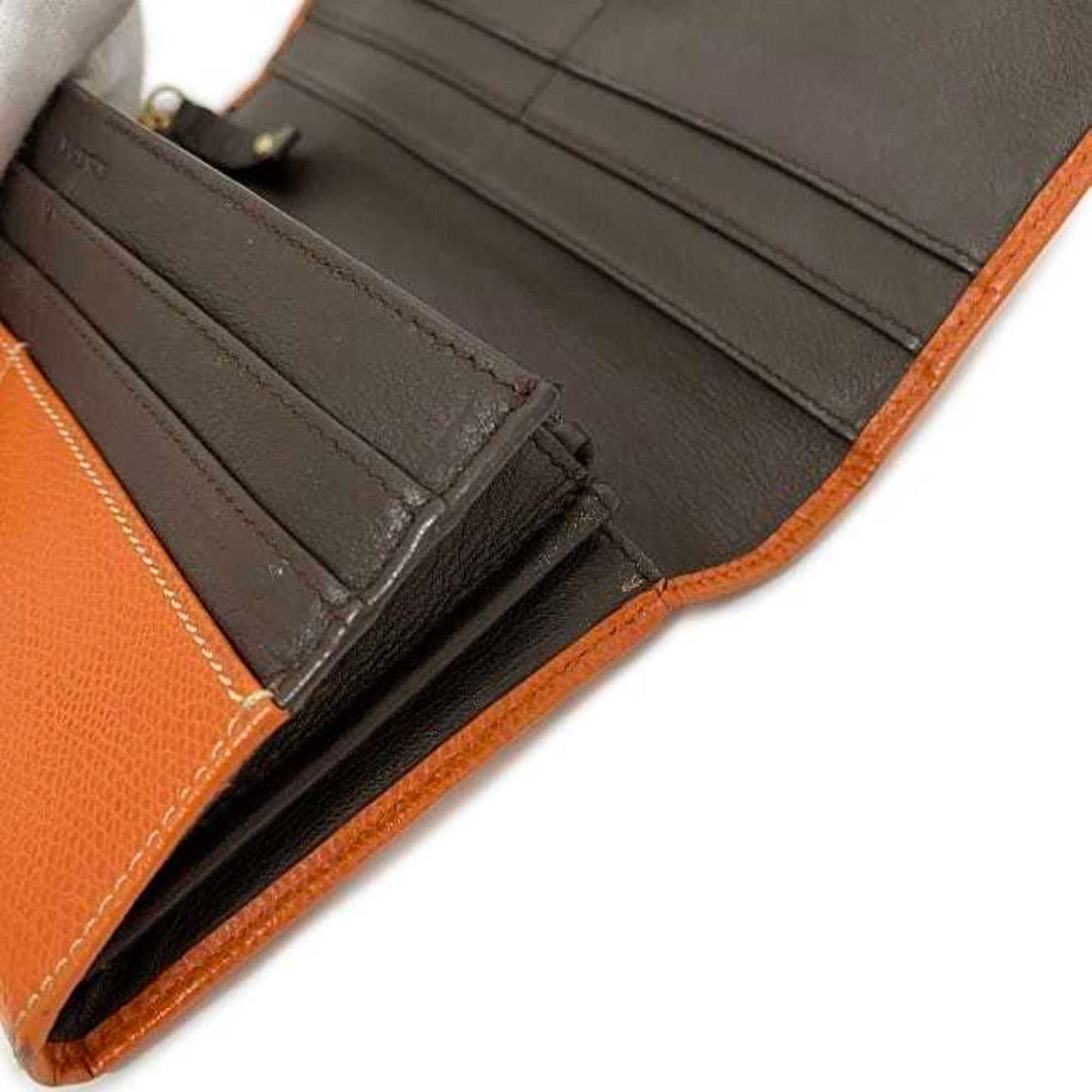 Loewe Orange Leather Wallet