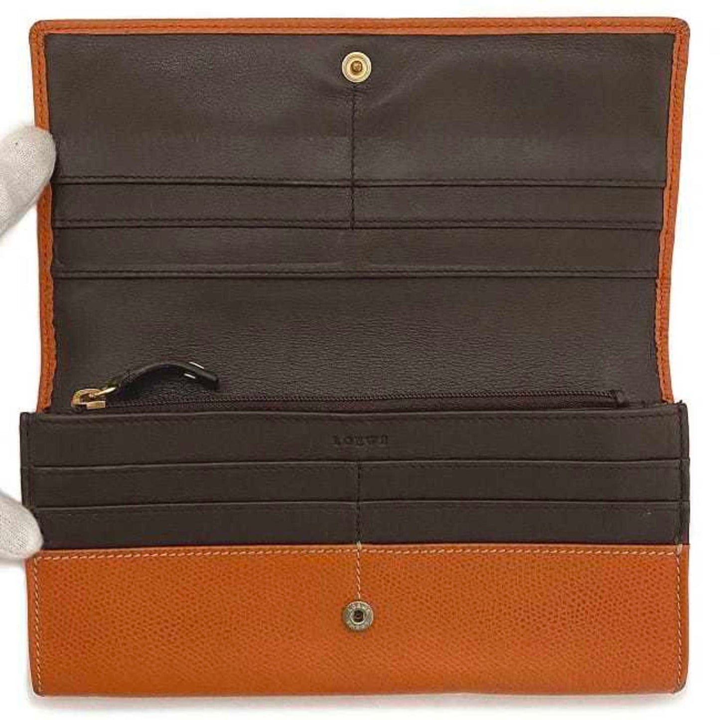 Loewe Orange Leather Wallet