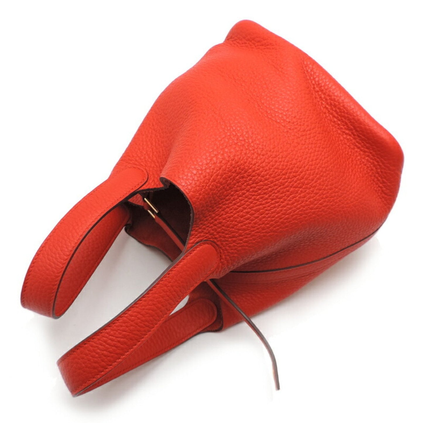 Hermès Red Leather Picotin