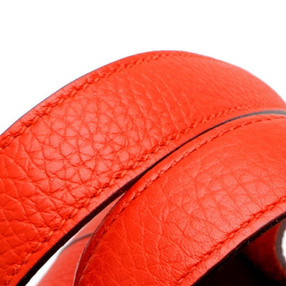 Hermès Red Leather Picotin