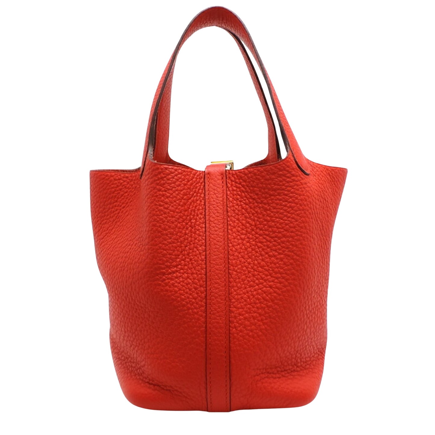 Hermès Red Leather Picotin