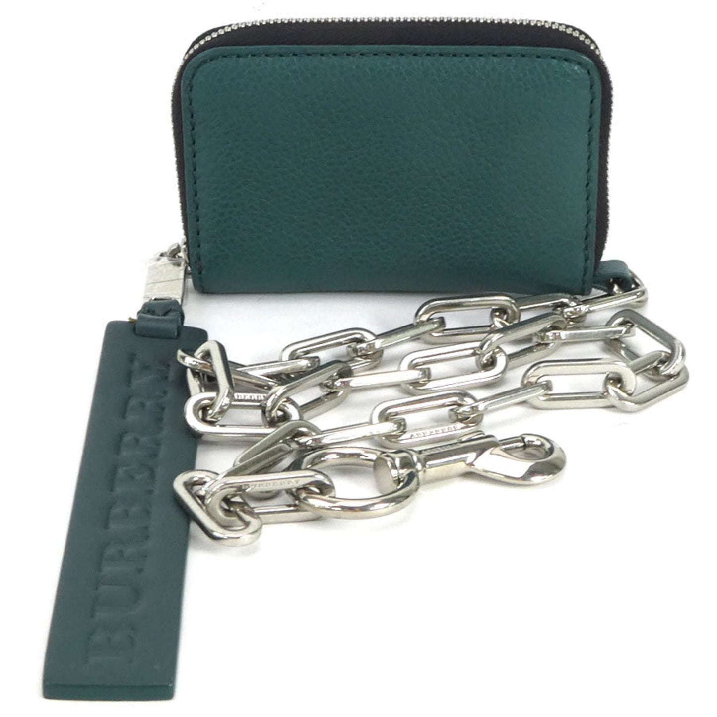 Burberry Green Leather Wallet