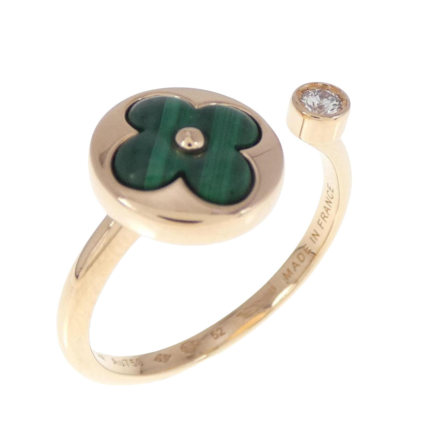 Louis Vuitton Malachite Flower Ring