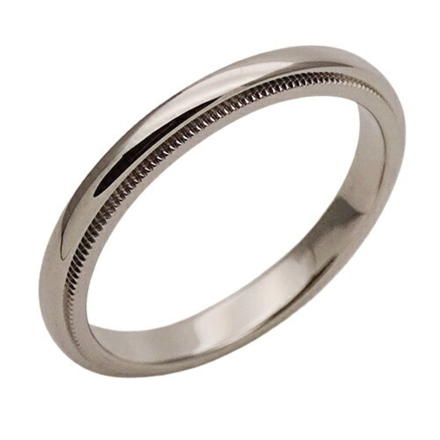 Tiffany & Co. Millgrain Wedding Band Platinum