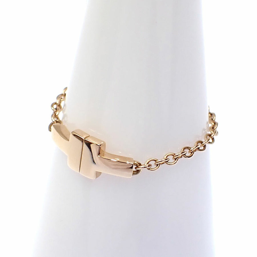 Tiffany & Co. T Smile Chain Ring Rose Gold
