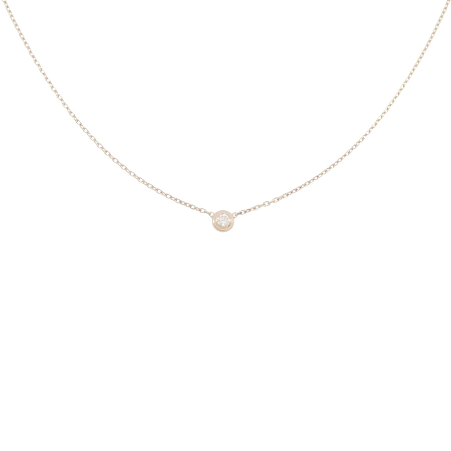 Cartier Solitaire Diamond Pendant Necklace