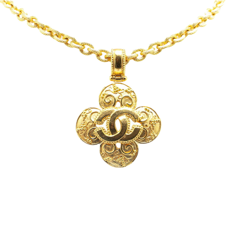 Chanel FourLeaf Clover Pendant Necklace