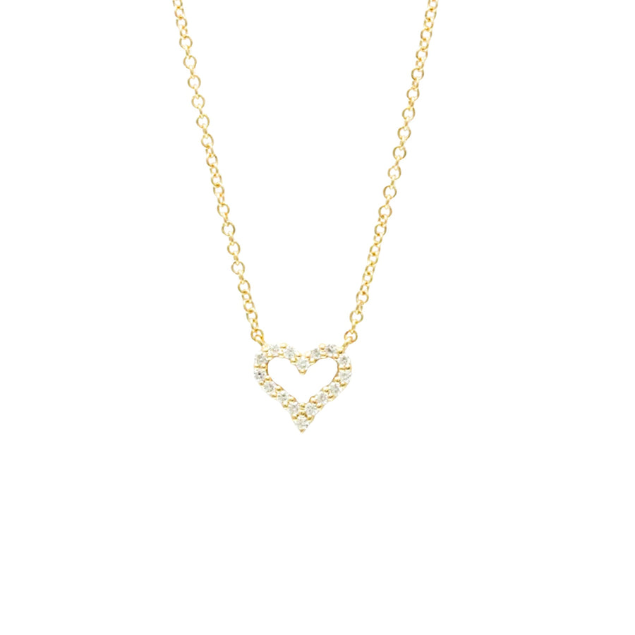 Tiffany & Co. Heart Diamond Pendant Necklace