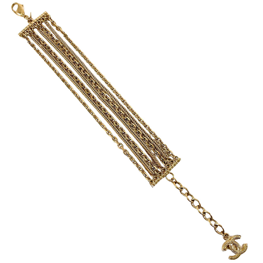 Chanel MultiChain Bracelet GoldTone
