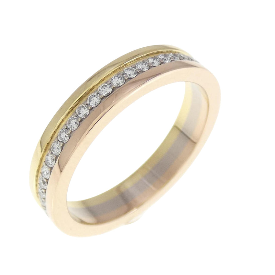Cartier TriColor Gold Diamond Ring