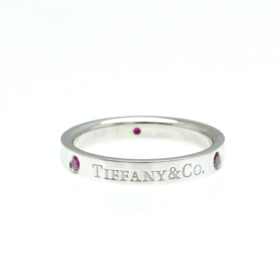 Tiffany & Co. Platinum Ruby Accent Ring