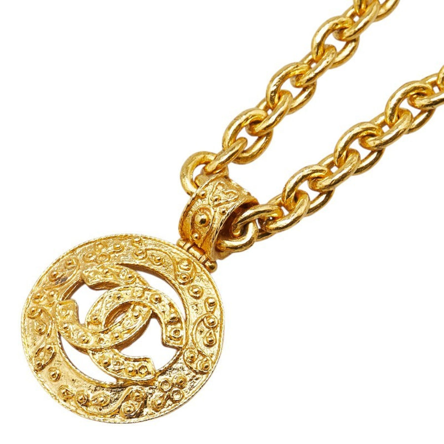 Chanel Circular Chanel Pendant Necklace