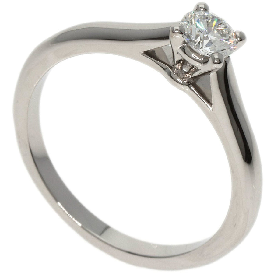 Cartier Solitaire Diamond Platinum Ring