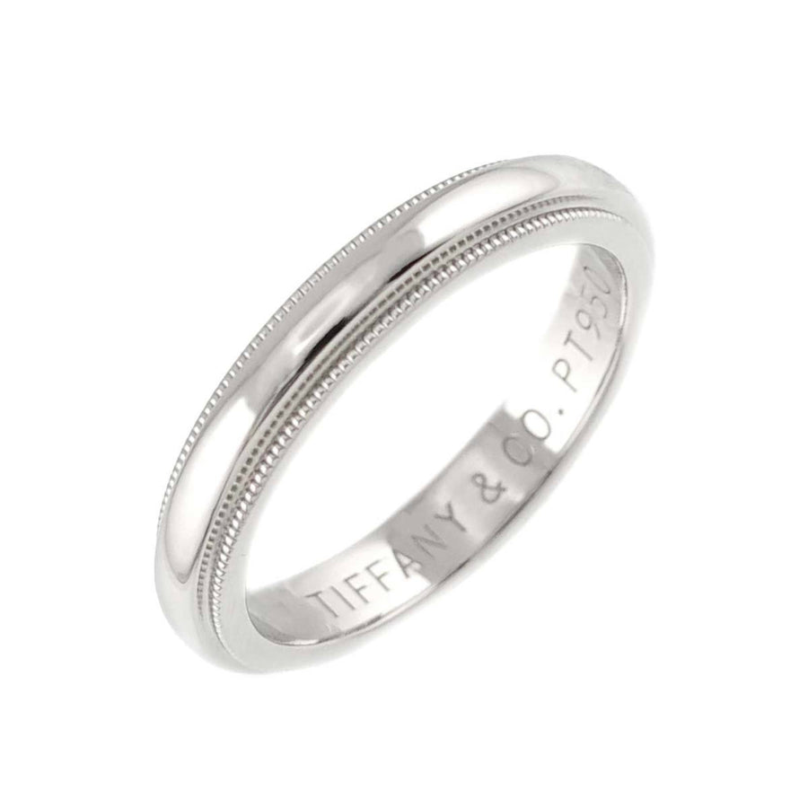 Tiffany & Co. Millgrain Wedding Band Platinum