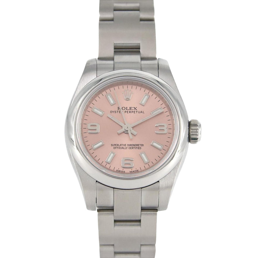 Rolex Oyster Perpetual Pink Dial Watch