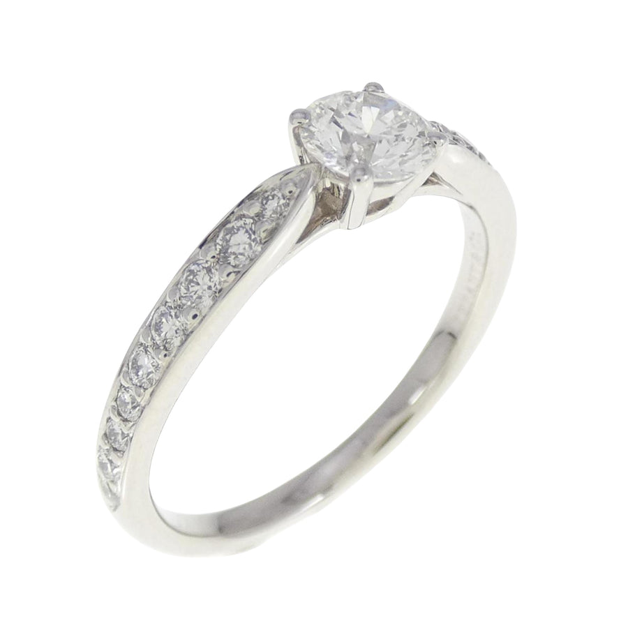 Tiffany & Co. Solitaire Diamond Ring Platinum Setting