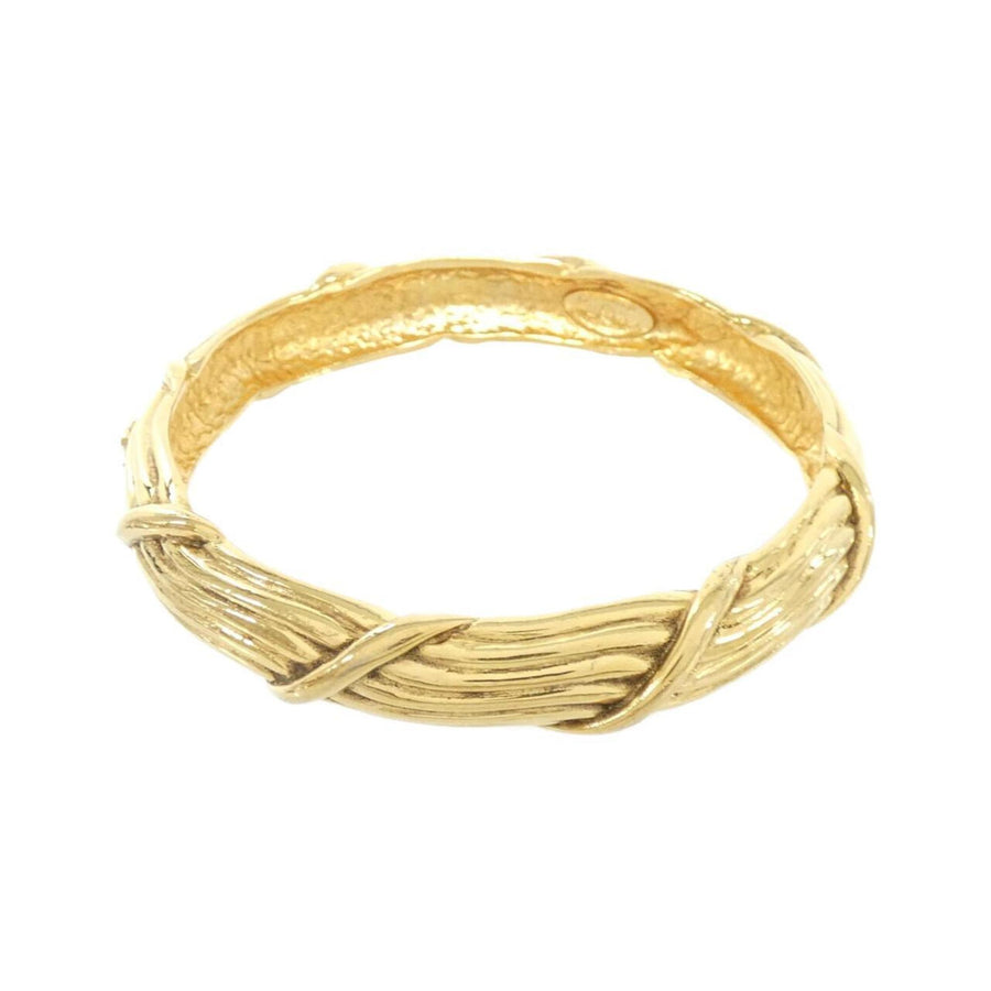 Chanel Woven Gold Bangle