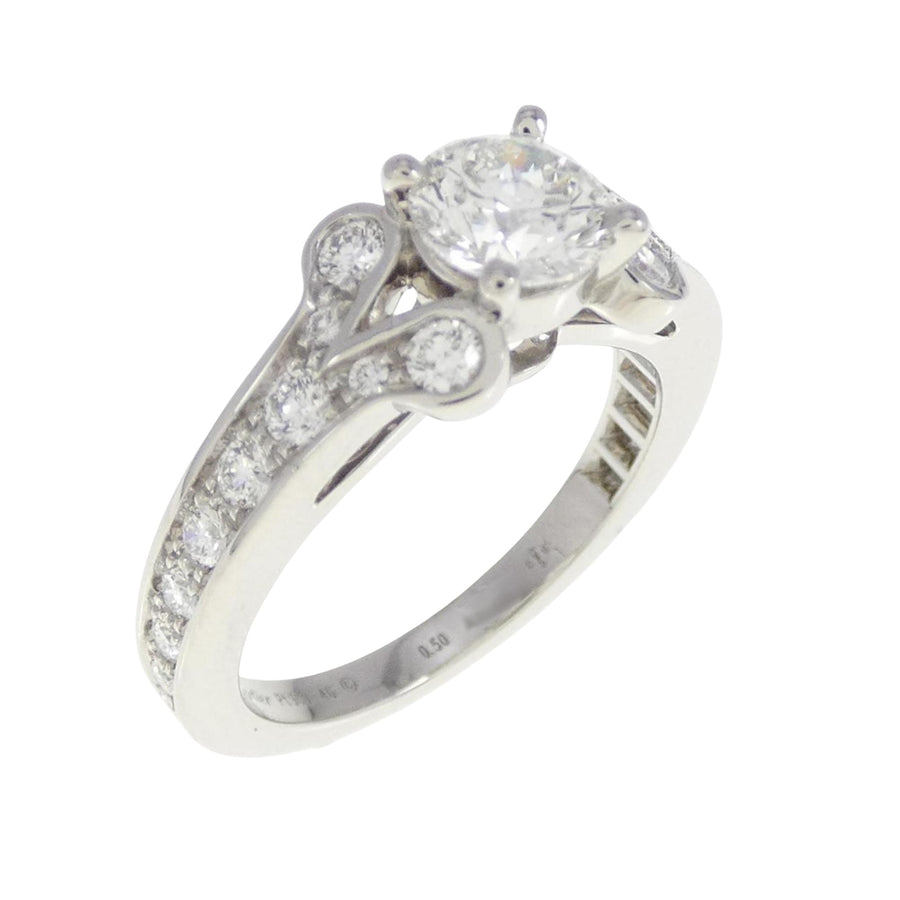 Cartier Platinum Diamond Engagement Ring