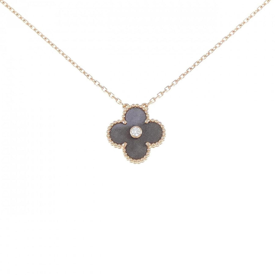 Van Cleef & Arpels Alhambra Necklace Onyx Pendant