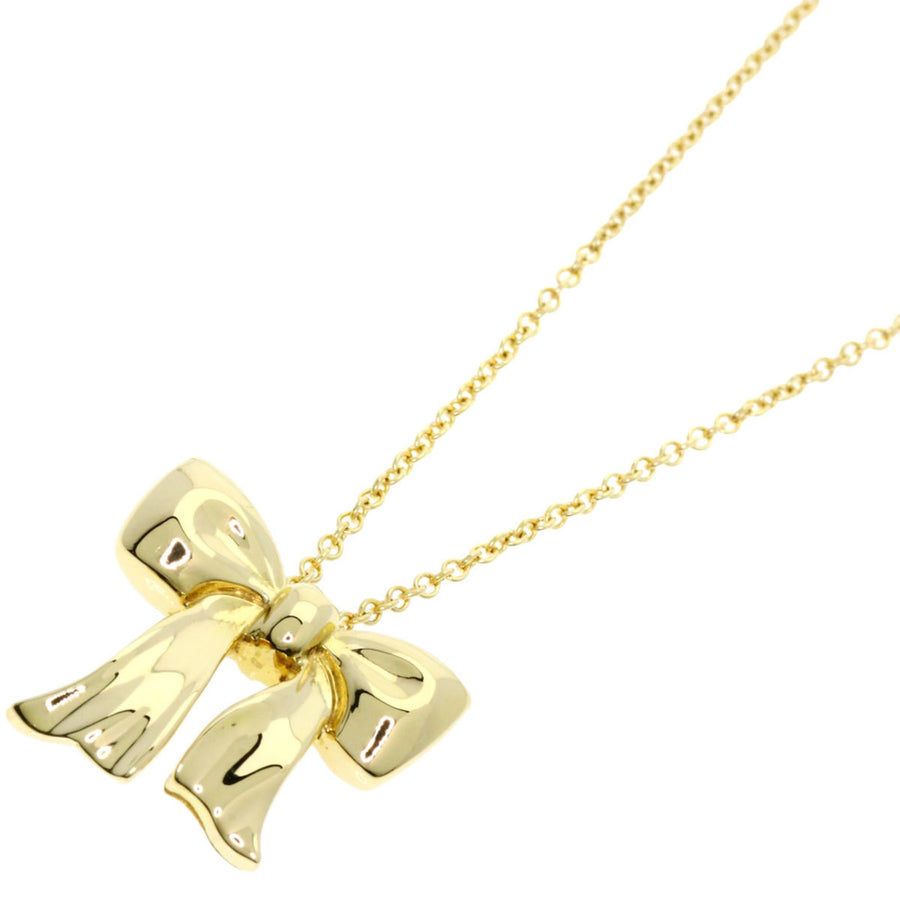Tiffany & Co. Bow Pendant Necklace in Gold
