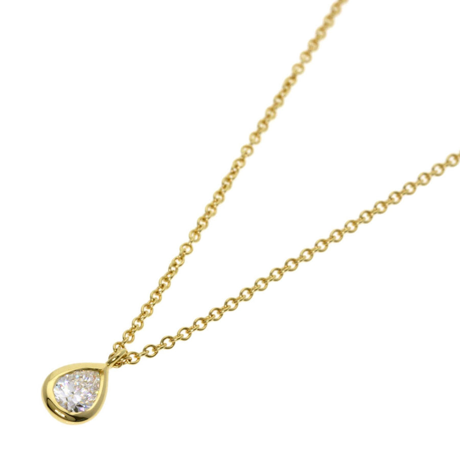 Tiffany & Co. Pear Diamond Pendant Necklace