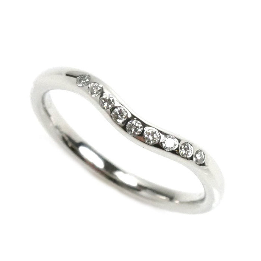 Tiffany & Co. Platinum Diamond Curve Band
