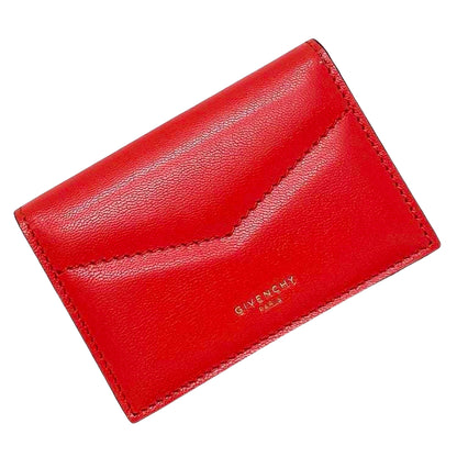 Givenchy Red Leather Wallet
