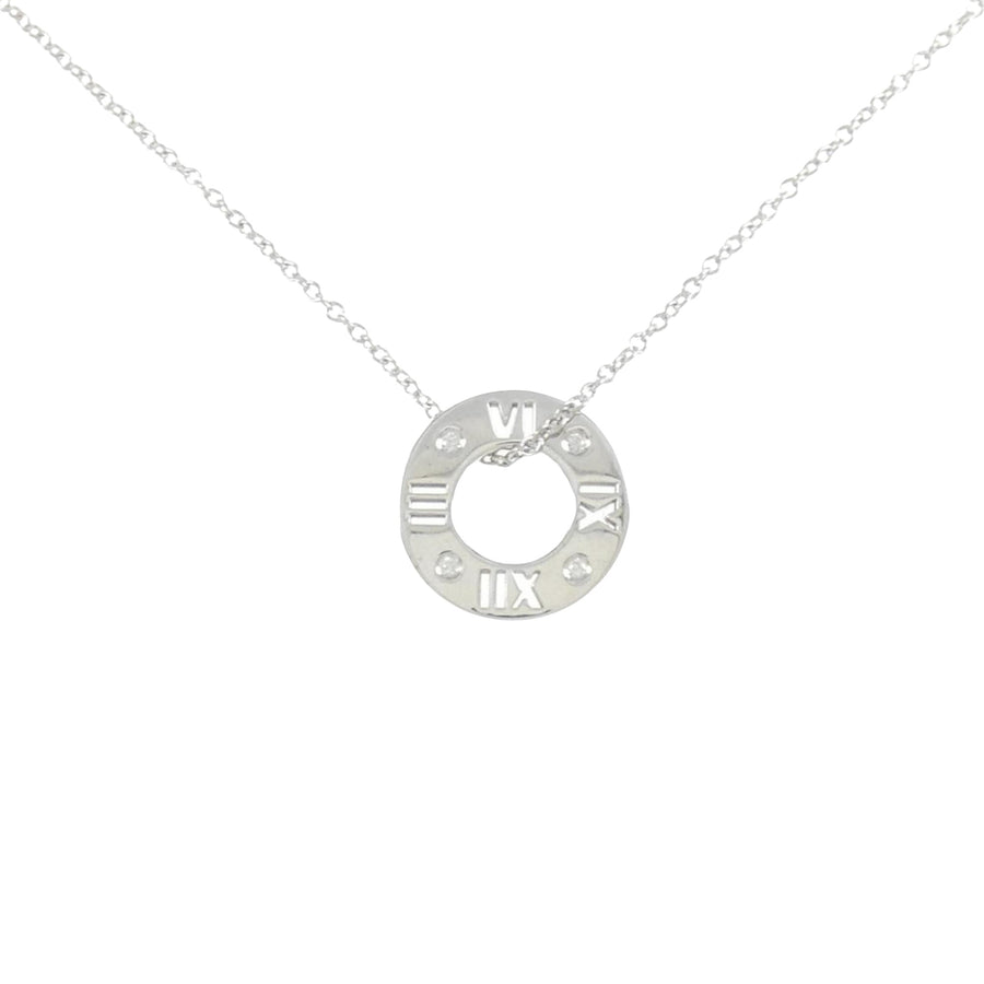 Tiffany & Co. Atlas Circle Pendant Necklace