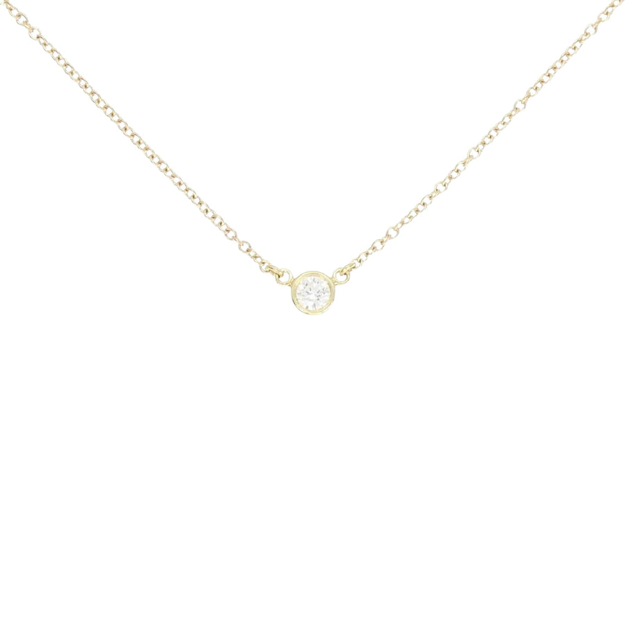 Tiffany & Co. Bezet Pendant Necklace